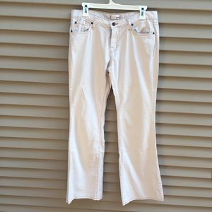 Piper boot cut jeans pants khaki cream tan